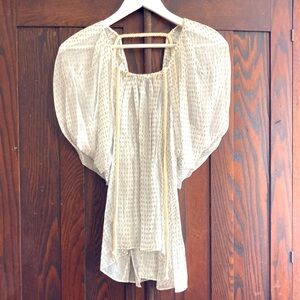 Thakoon Runway ‘08 Double Georgette Cream Sofia Top